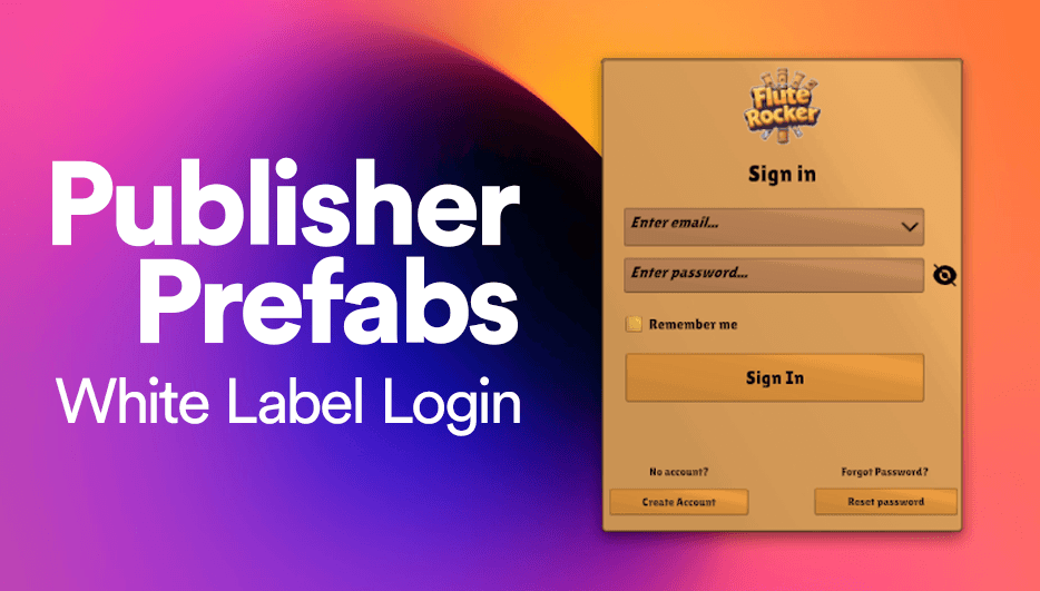 LootLocker Publisher Prefabs: White Label Login hero image
